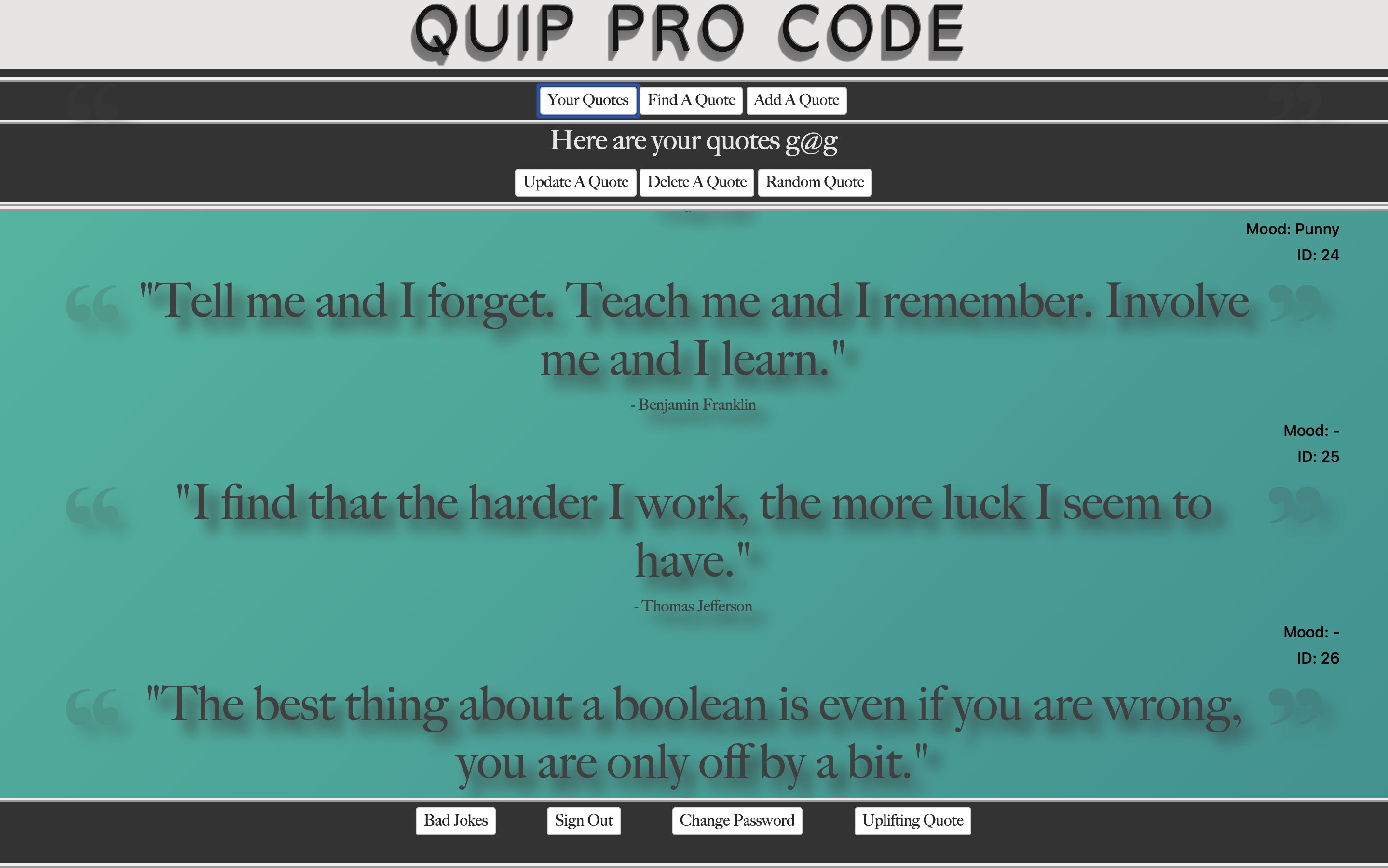 Quip Pro Code